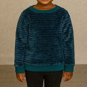 Cat & Jack Teal Textured Sweatshirt